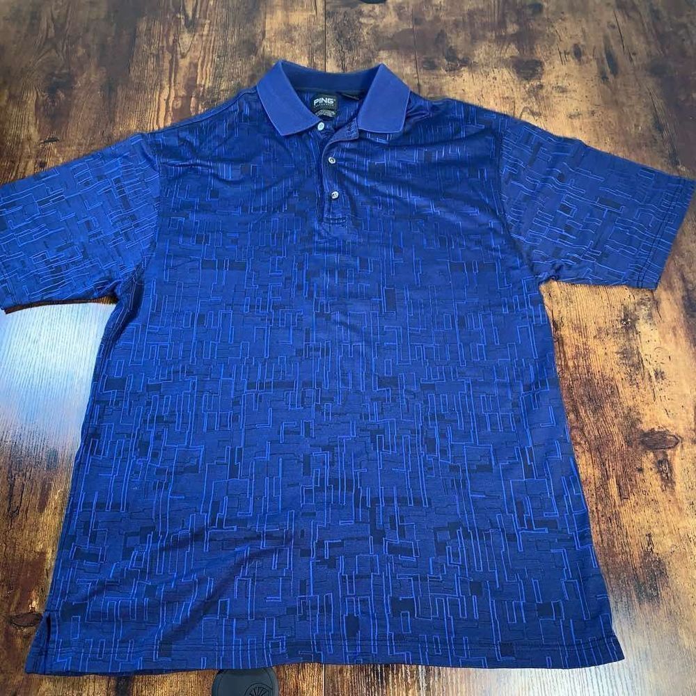 Ping collection size L polo cotton golf shirt collared‎